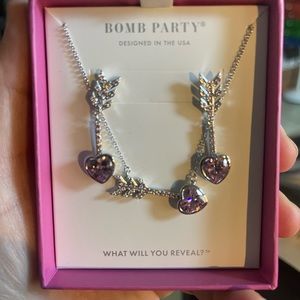Bomb Parry earring/necklace set-Lovestruck Cupid's Arrow.  Retails $195